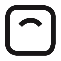 Black weight scale icon