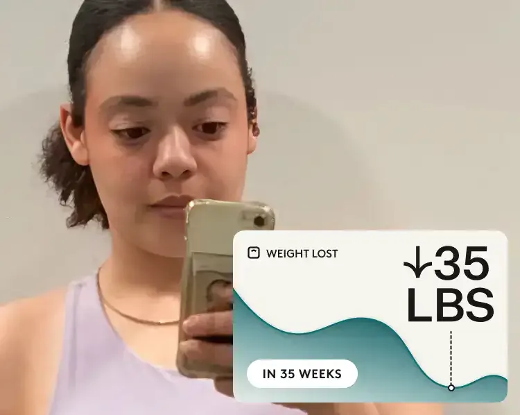 Cam K. – Real Noom user. Lost 35 pounds in 35 weeks.