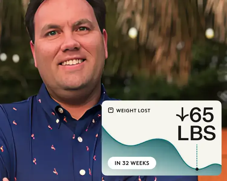 Matthew M. - Real Noom user. Lost 65 pounds in 32 weeks.